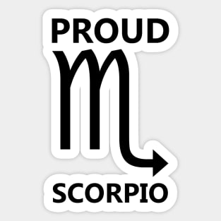 PROUD SCORPIO Sticker